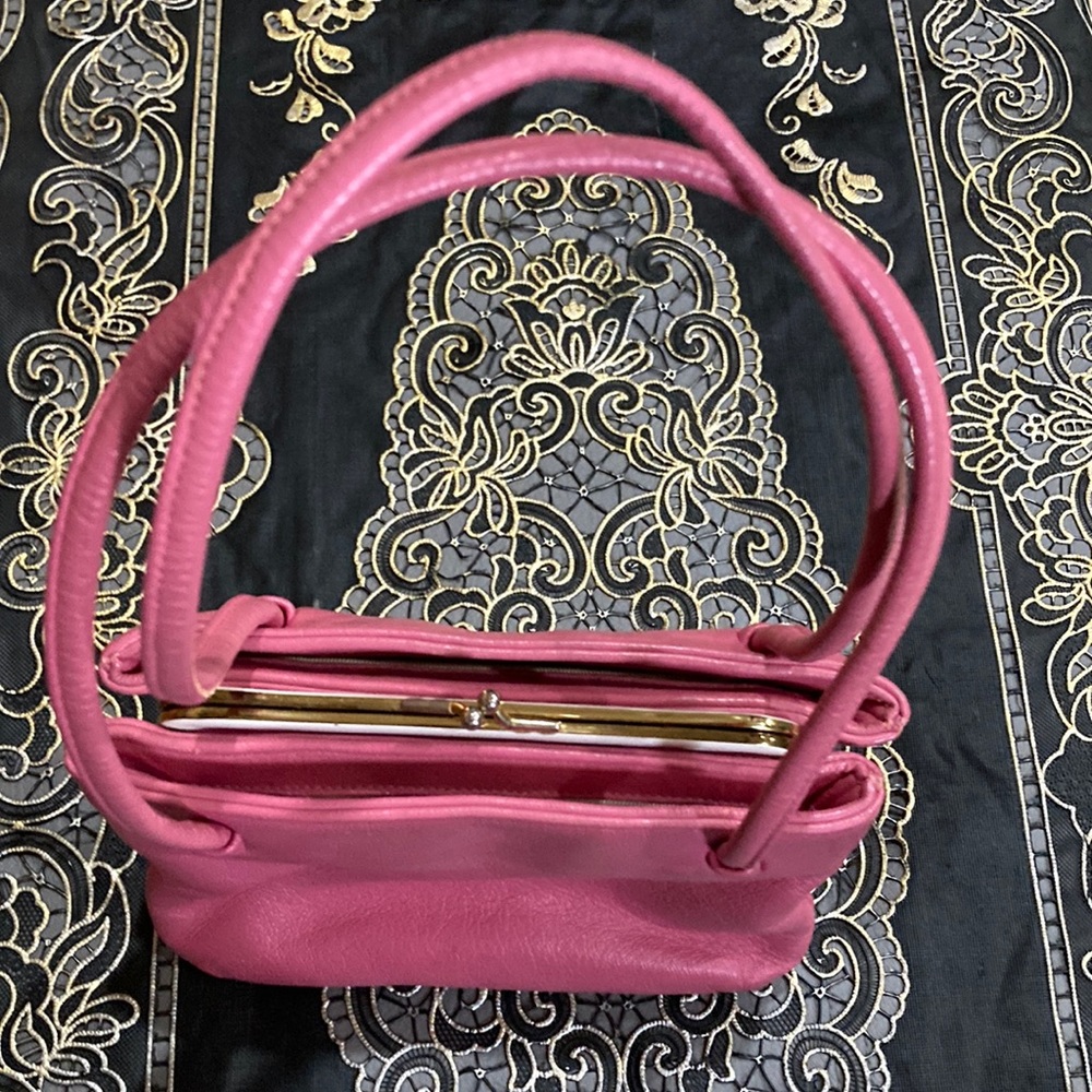 Vintage Marie Leavell Triple Compartment Handbag